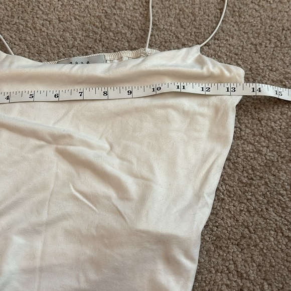 Gaze White Fitted Crop Camisole size small - Picture 4 of 6